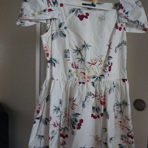 flower sleeves summer dress